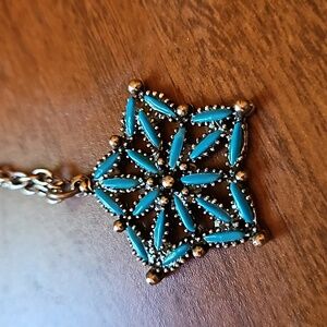 Faux turquoise necklace